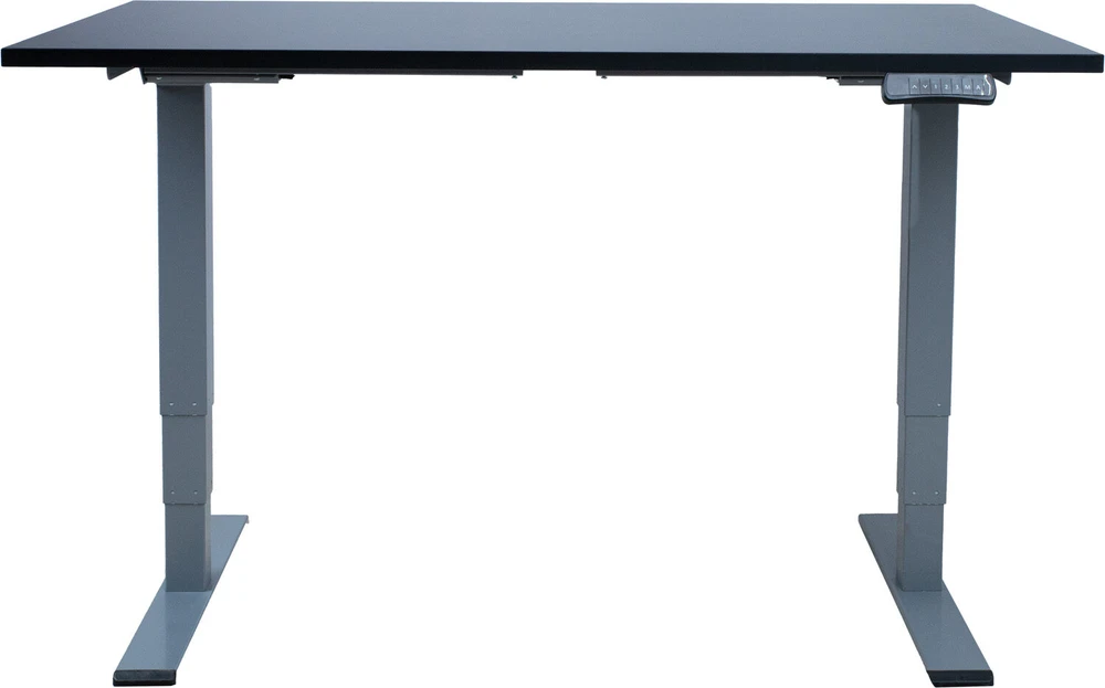 Home4You Rašomasis stalas ERGO OPTIMAL su 2 varikliais 140x80cm, Spalva: juoda