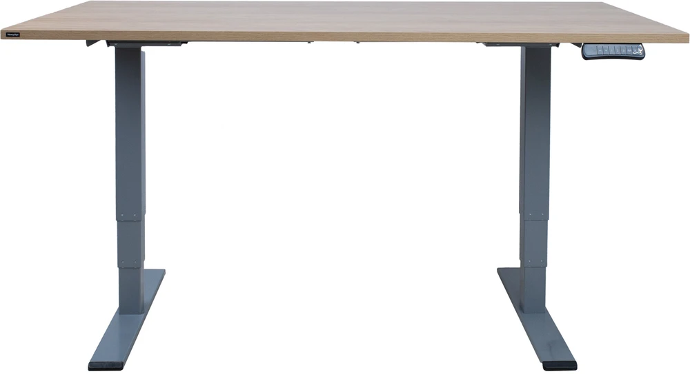 Home4You Rašomasis stalas ERGO OPTIMAL su 2 varikliais, 160x80 cm, Spalva: karijų