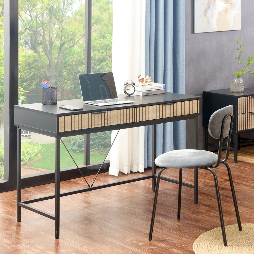 Home4You Rašomasis stalas HELVE 120x48xH76cm, melaminas