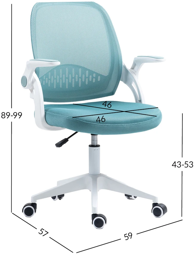Home4You Kids desk chair EMMY turquoise