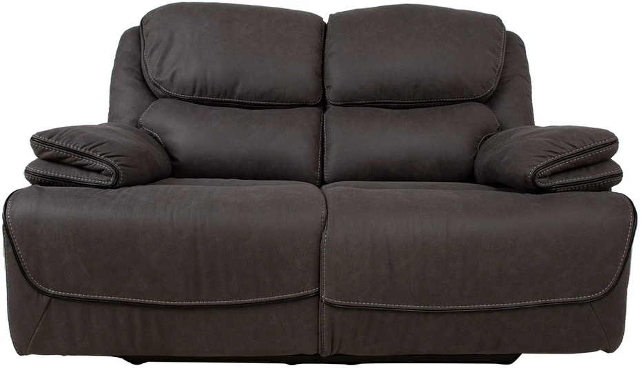 Fotelis Home4You Atlošas sofa GORDY 2-vietė su rankiniu mechanizmu, pilka