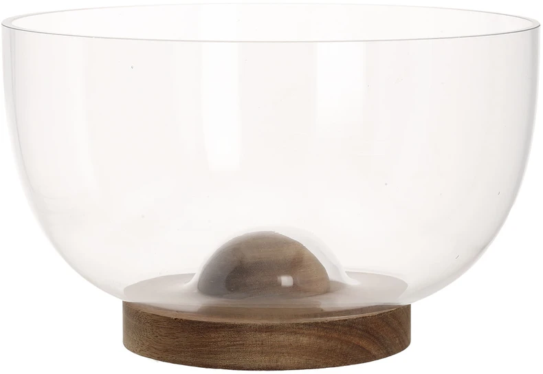 Home4You Stiklinis dubuo SALOTOS D23,5xH12,1cm