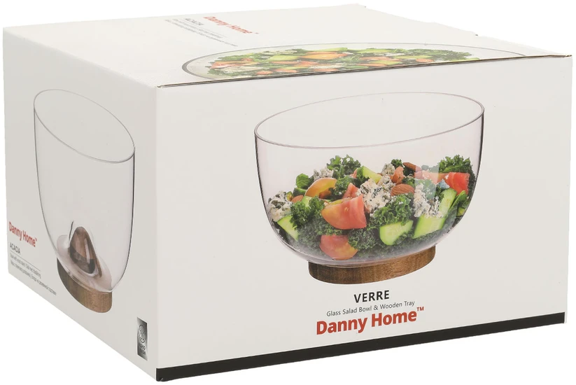 Home4You Stiklinis dubuo SALOTOS D23,5xH12,1cm