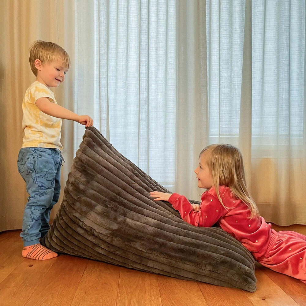 Fotelis Home4You Sėdmaišis MINI 100x70x15/70cm, tamsiai pilkas