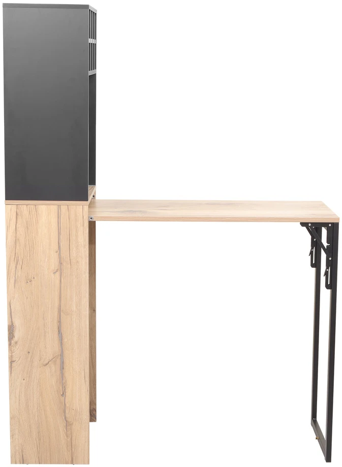Home4You Baro lentyna su stalu HANNES 44x122(30)xH170cm, kaimiškas melaminas