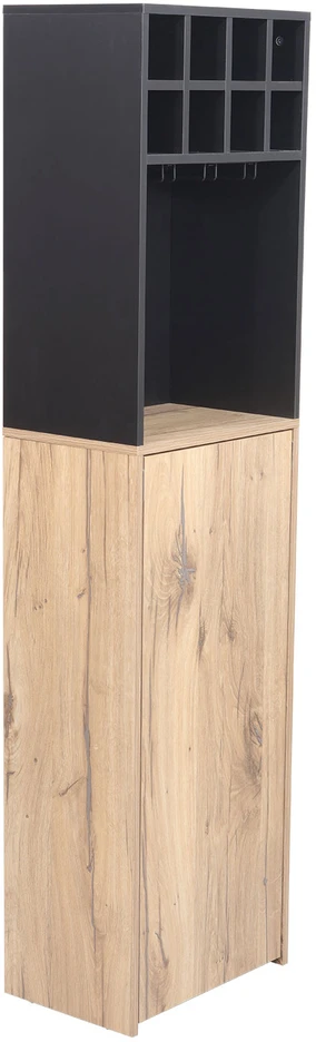Home4You Baro lentyna su stalu HANNES 44x122(30)xH170cm, kaimiškas melaminas