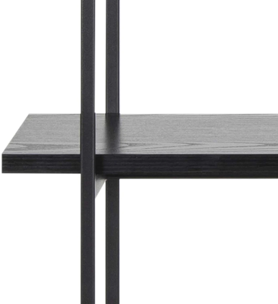 Home4You Wall unit ANGUS 94x27xH172cm, juodas