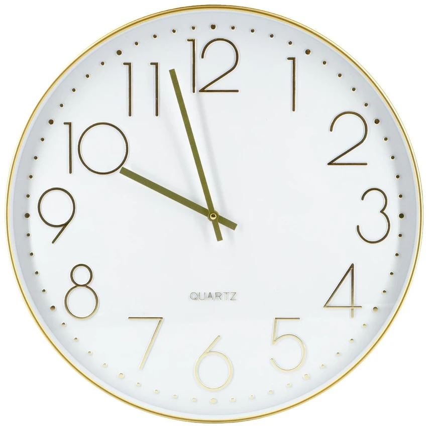 Home4You Wall clock GOLD D50cm, auksinis