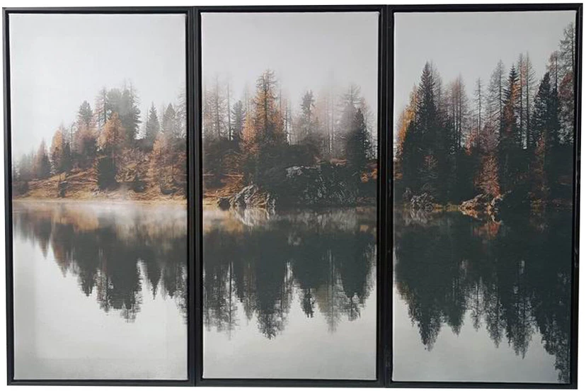 Home4You Sienų meno kūrinys WALLY 30x60cm, miškas C