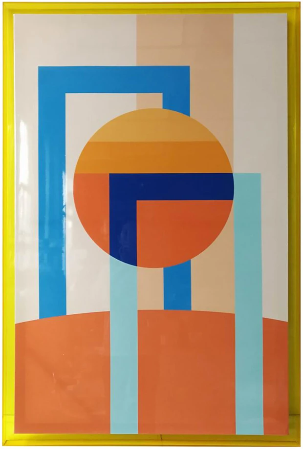 Home4You Sienų meno kūrinys WALLY 80x120cm, abstrakti diena, akrilas