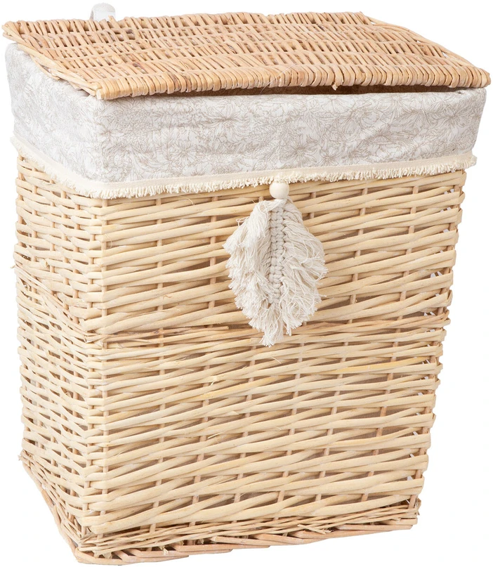 Home4You Skalbinių krepšelis WILLI TASSEL 39x28xH45cm