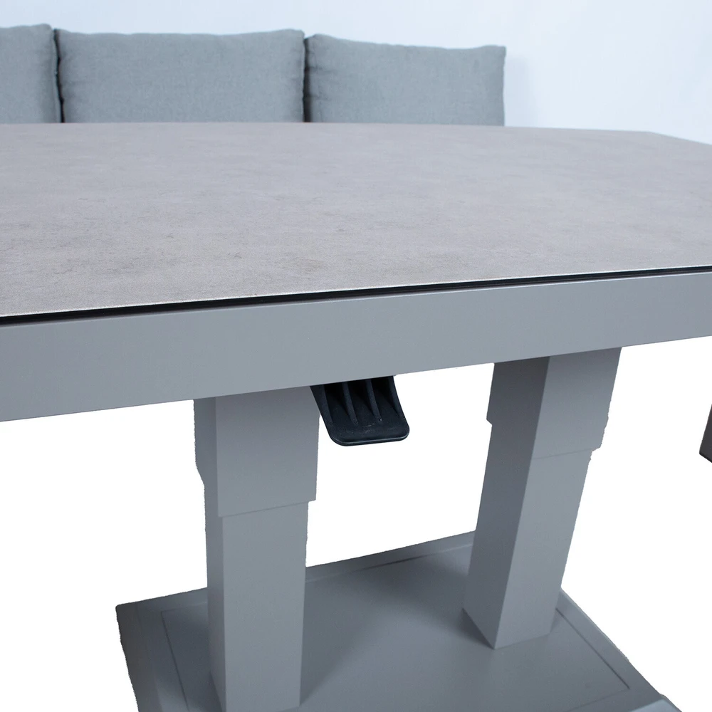 Lauko baldų komplektas Home4You Sodo baldų komplektas RIO 6-parts, greyish beige