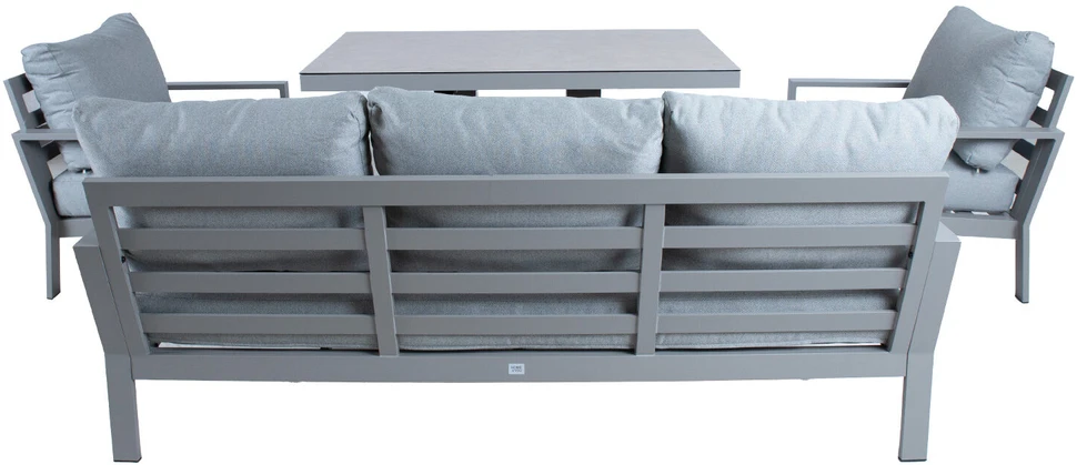Lauko baldų komplektas Home4You Sodo baldų komplektas RIO 6-parts, greyish beige