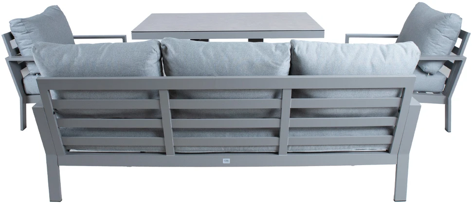 Lauko baldų komplektas Home4You Sodo baldų komplektas RIO 6-parts, greyish beige