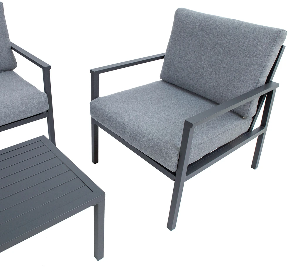 Lauko baldų komplektas Home4You Sodo baldų komplektas ADRIO table, sofa, 2 chairs