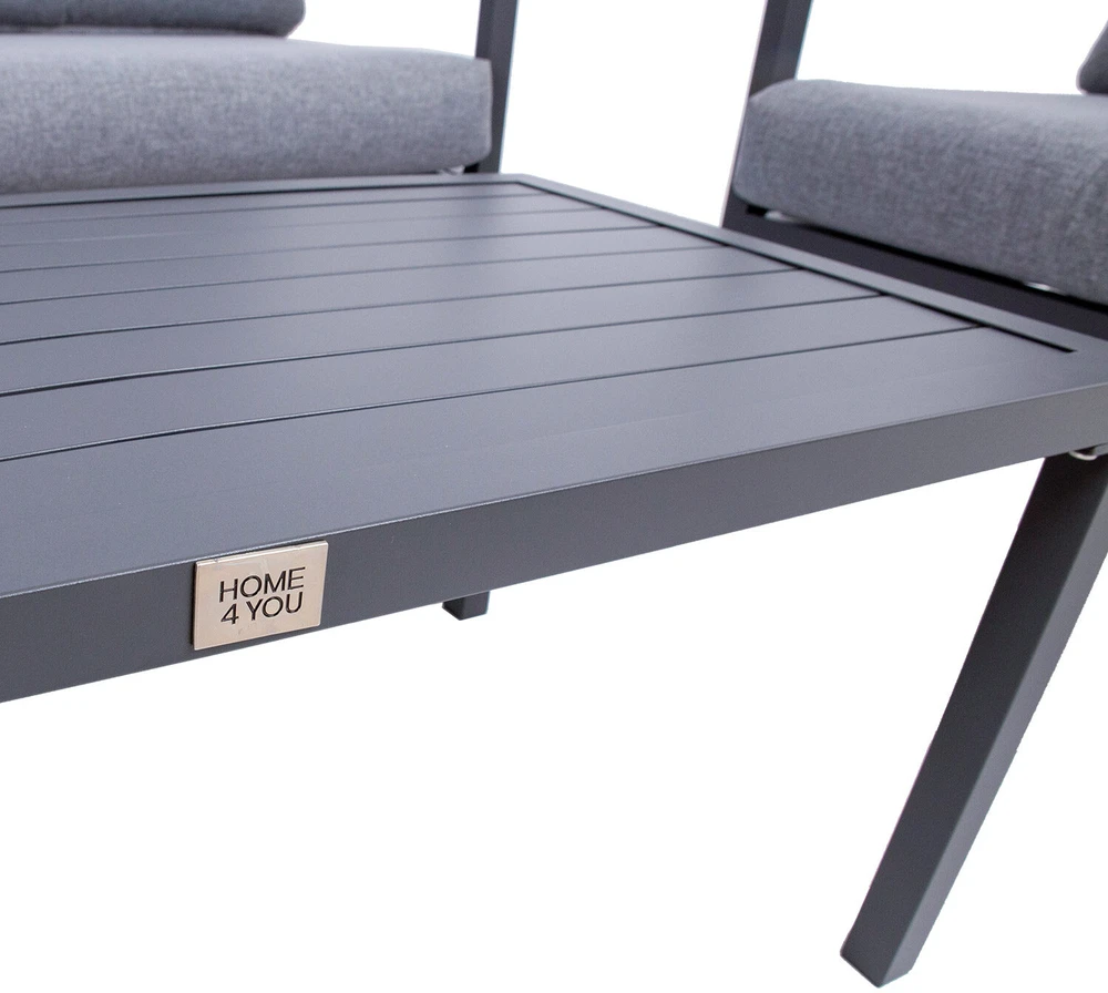 Lauko baldų komplektas Home4You Sodo baldų komplektas ADRIO table, sofa, 2 chairs