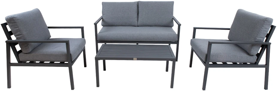 Lauko baldų komplektas Home4You Sodo baldų komplektas ADRIO table, sofa, 2 chairs