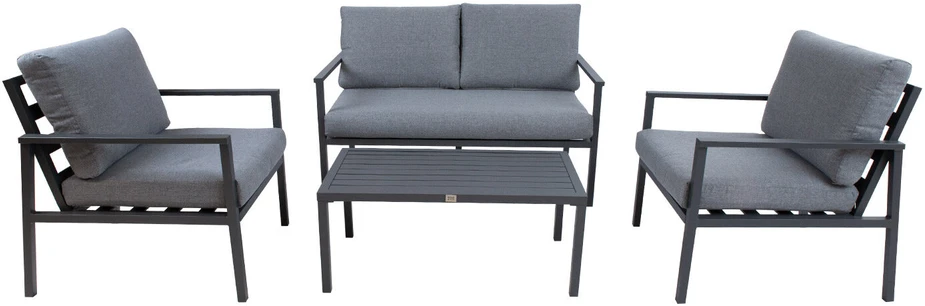 Lauko baldų komplektas Home4You Sodo baldų komplektas ADRIO table, sofa, 2 chairs