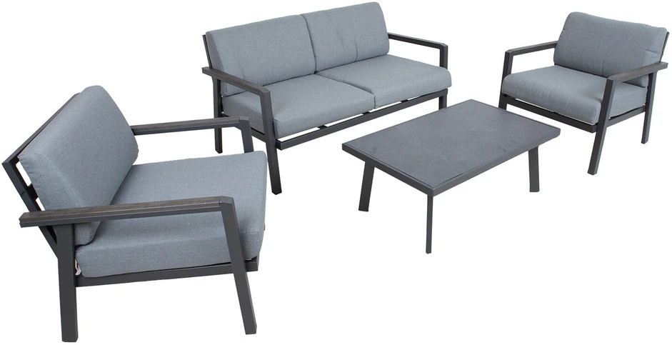 Lauko baldų komplektas Home4You Sodo baldų komplektas DELGADO table, sofa and 2 chairs