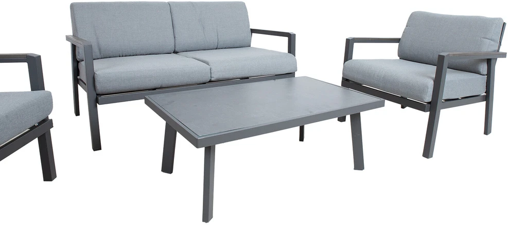 Lauko baldų komplektas Home4You Sodo baldų komplektas DELGADO table, sofa and 2 chairs