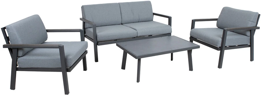 Lauko baldų komplektas Home4You Sodo baldų komplektas DELGADO table, sofa and 2 chairs