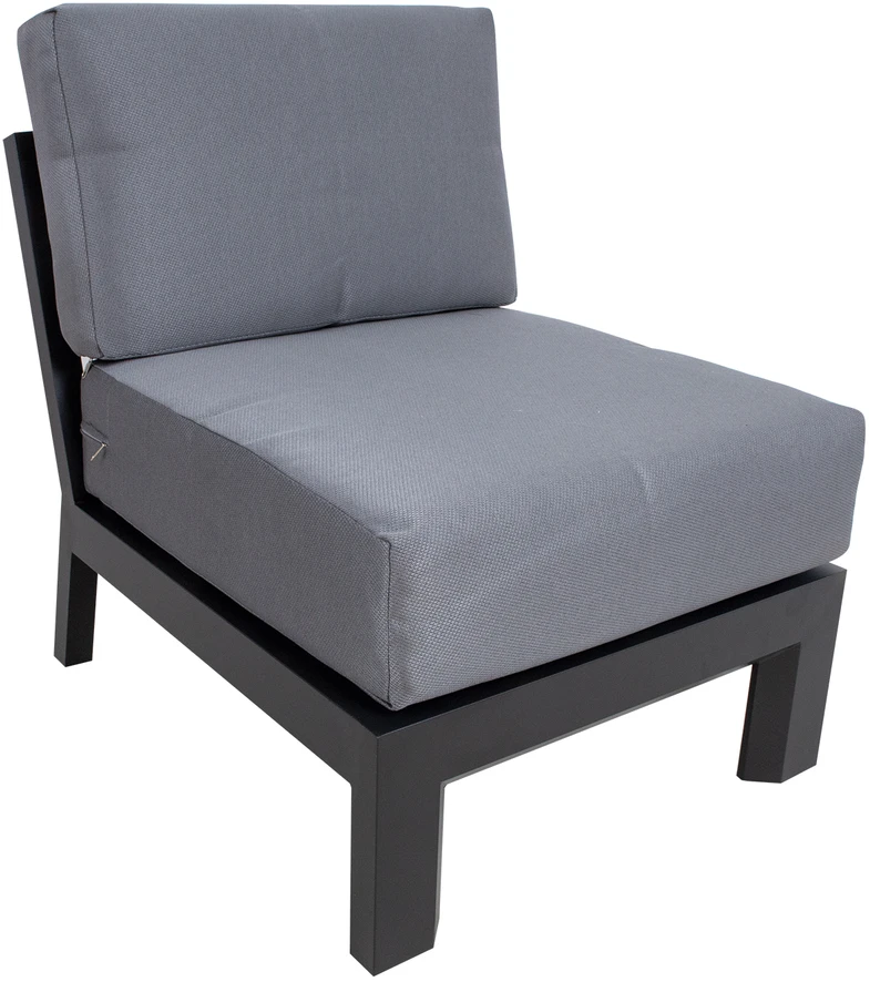 Home4You Lauko baldų komplektas FELNO kampinė sofa, 2 stalai, juodos spalvos