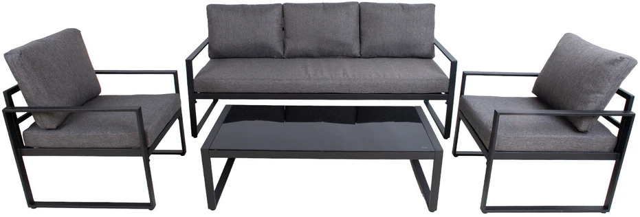 Lauko baldų komplektas Home4You Sodo baldų komplektas LEIPZIG table, sofa, 2 chairs
