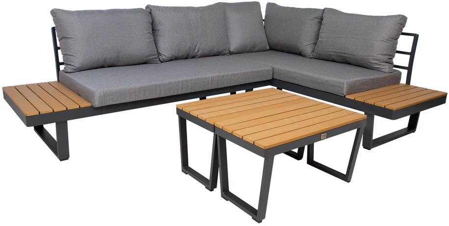 Lauko baldų komplektas Home4You Sodo baldų komplektas MALTA modular sofa, 2 tables