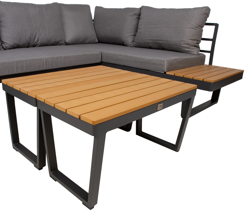 Lauko baldų komplektas Home4You Sodo baldų komplektas MALTA modular sofa, 2 tables