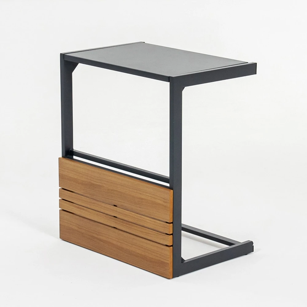 Lauko baldų komplektas Home4You Sodo baldų komplektas MOERS multifunctional, pilkas