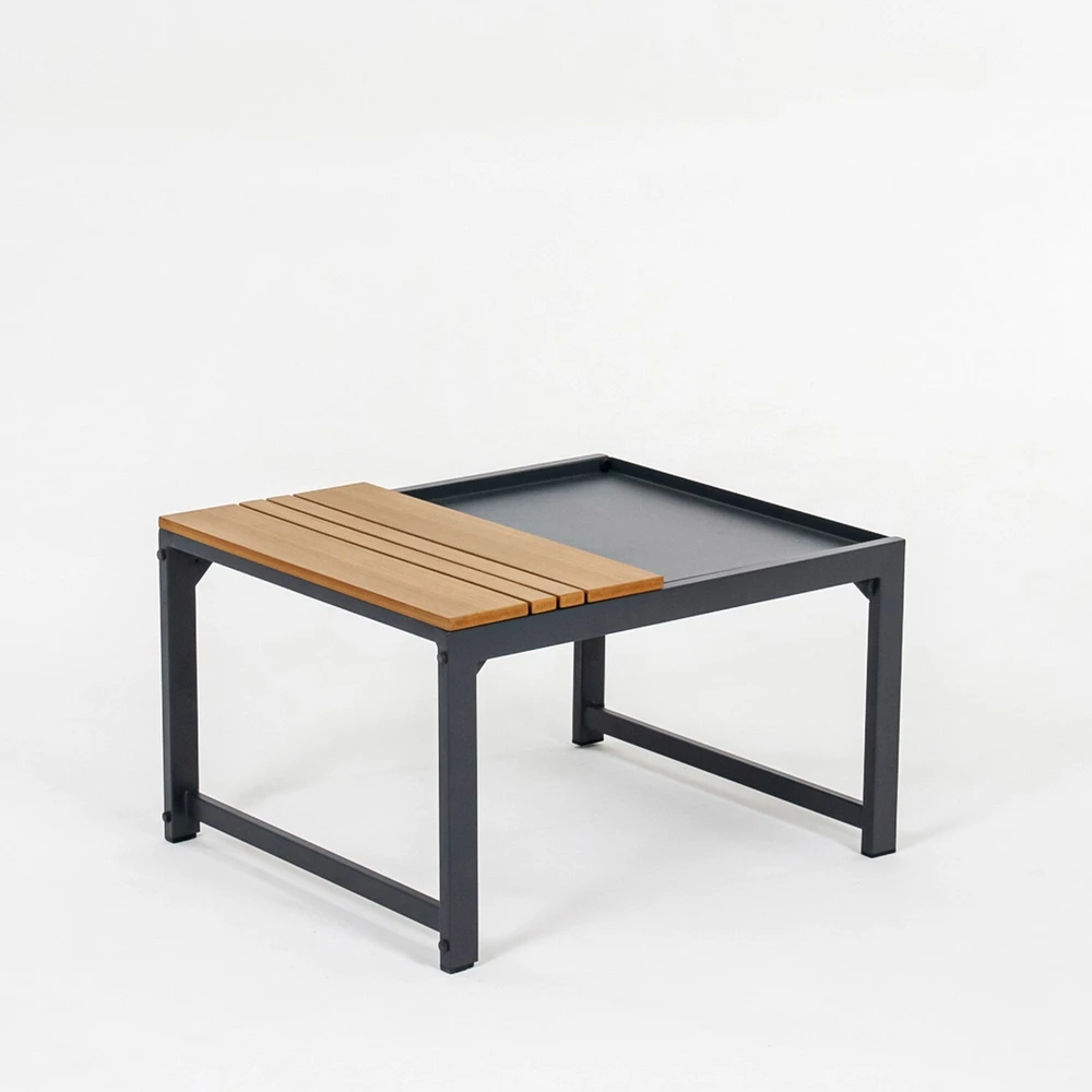 Lauko baldų komplektas Home4You Sodo baldų komplektas MOERS multifunctional, pilkas