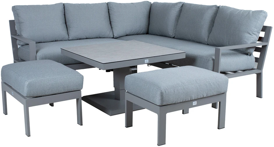 Lauko baldų komplektas Home4You Sodo baldų komplektas RIO 4-parts, greyish beige