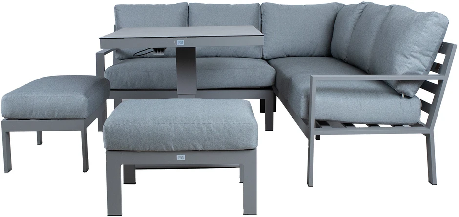 Lauko baldų komplektas Home4You Sodo baldų komplektas RIO 4-parts, greyish beige