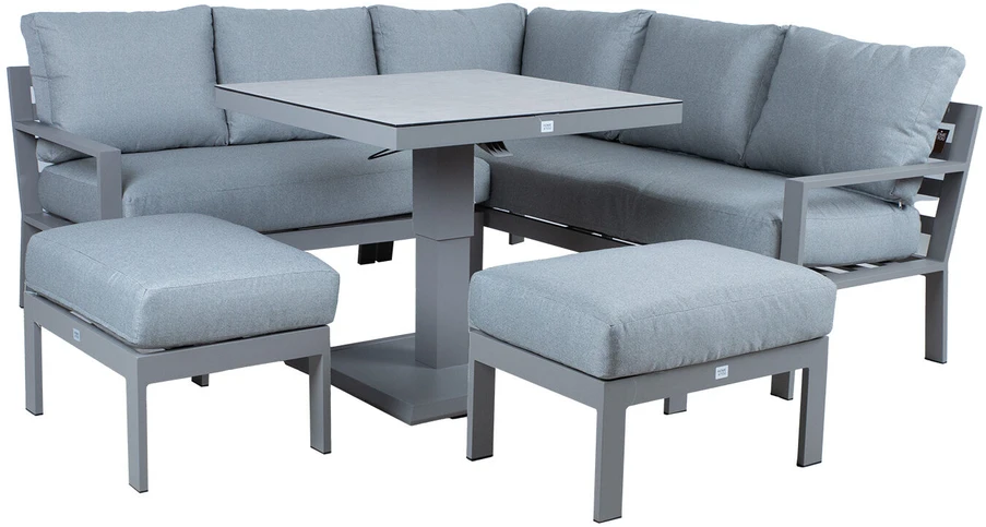 Lauko baldų komplektas Home4You Sodo baldų komplektas RIO 4-parts, greyish beige