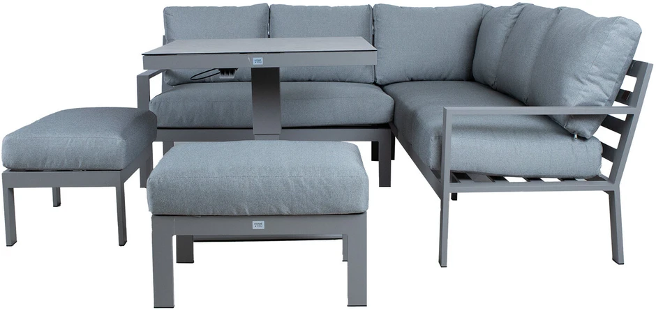 Lauko baldų komplektas Home4You Sodo baldų komplektas RIO 4-parts, greyish beige