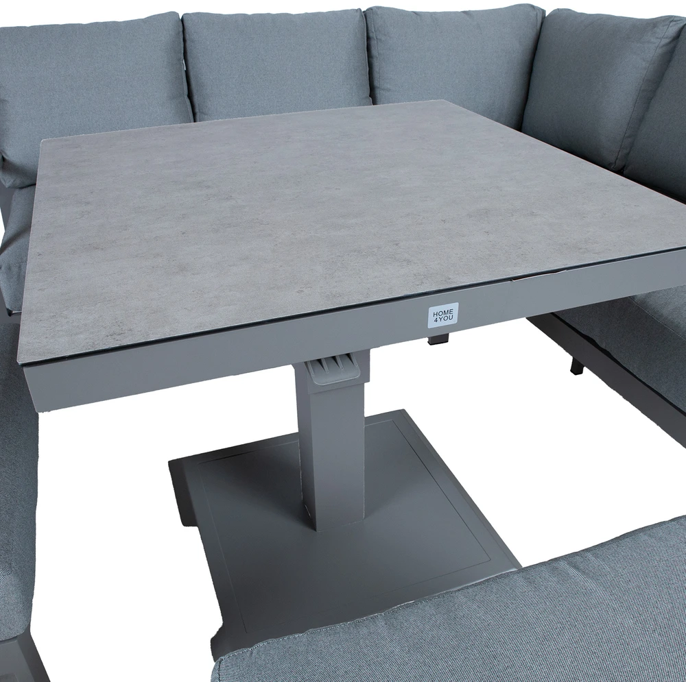 Lauko baldų komplektas Home4You Sodo baldų komplektas RIO 4-parts, greyish beige
