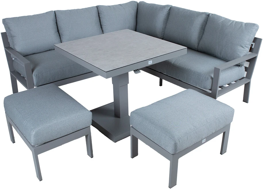 Lauko baldų komplektas Home4You Sodo baldų komplektas RIO 4-parts, greyish beige