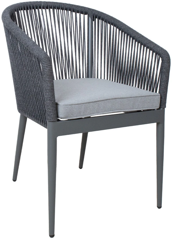 Lauko baldų komplektas Home4You Sodo baldų komplektas CARVES stalas ir 6 kėdės