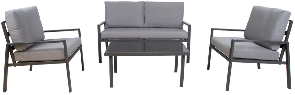 Lauko baldų komplektas Home4You Sodo baldų komplektas TIFTON table, sofa, 2 chairs