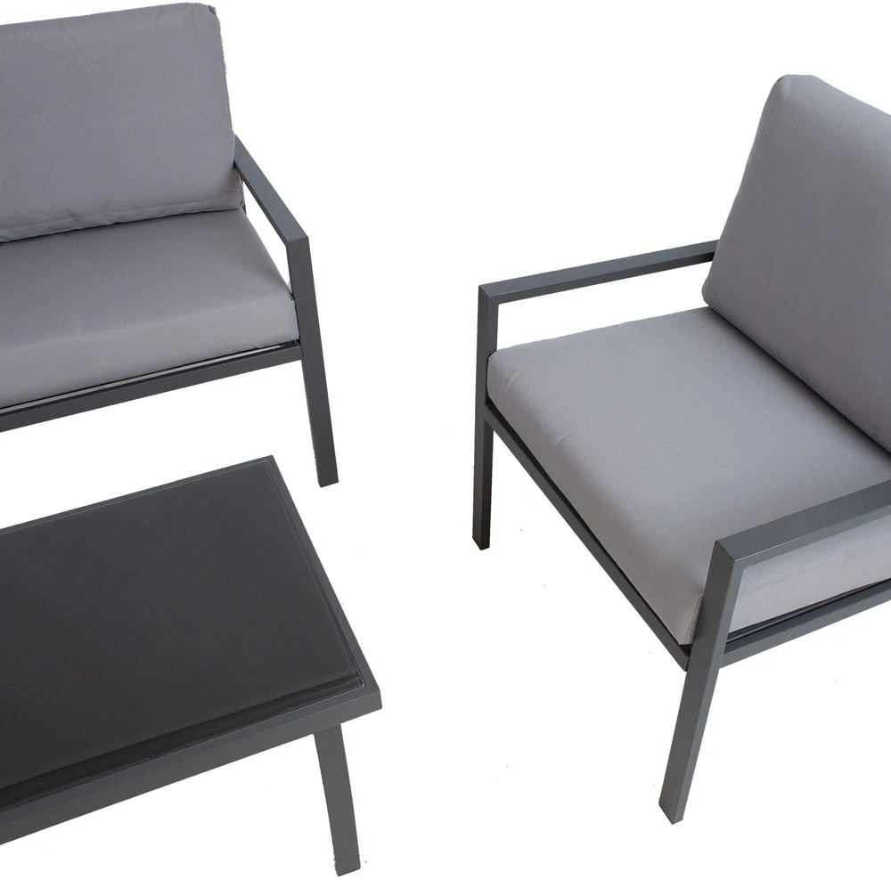 Lauko baldų komplektas Home4You Sodo baldų komplektas TIFTON table, sofa, 2 chairs