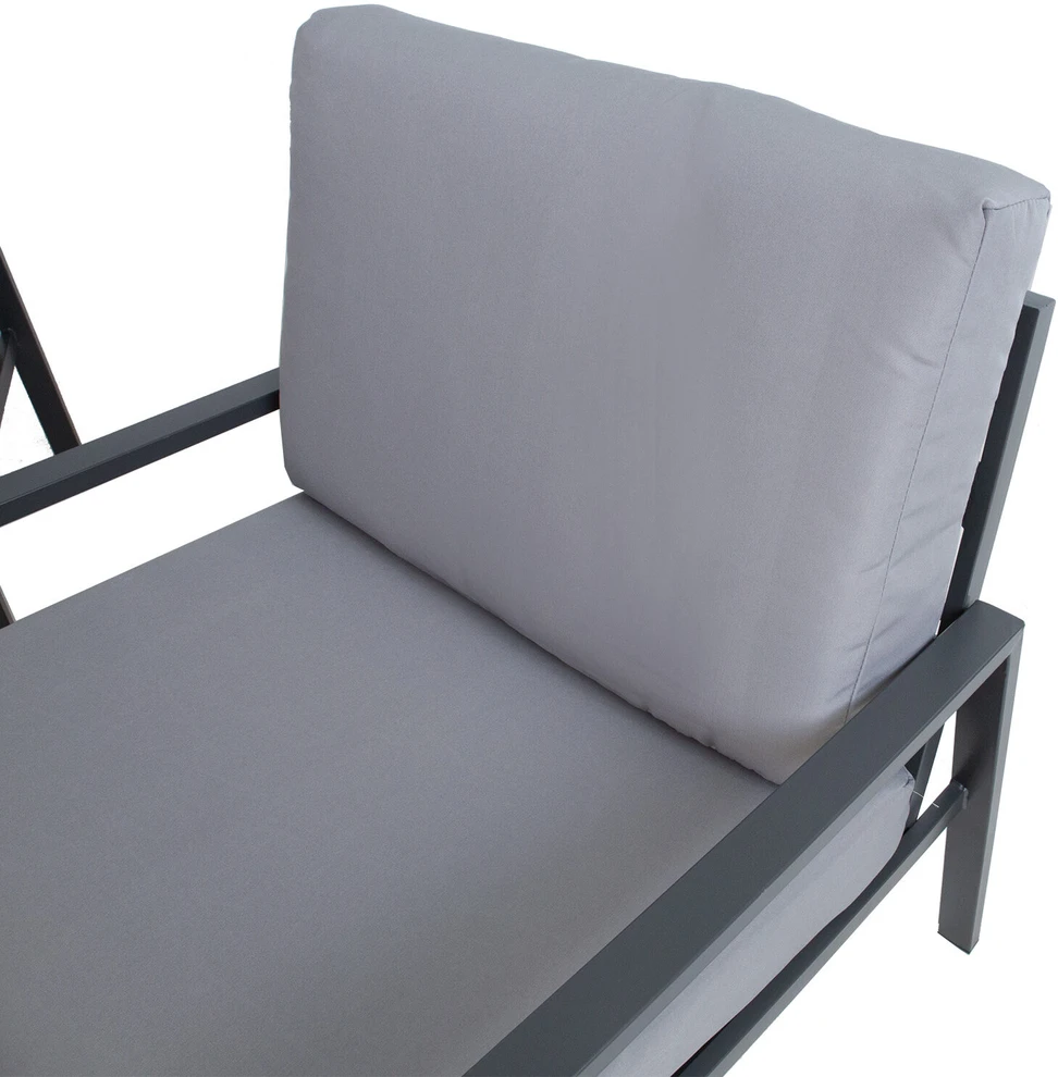 Lauko baldų komplektas Home4You Sodo baldų komplektas TIFTON table, sofa, 2 chairs