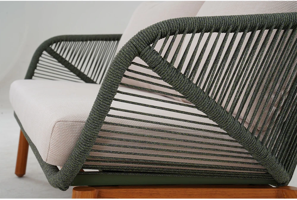 Lauko baldų komplektas Home4You Sodo baldų komplektas TUXEDO stalas, sofa ir 2 kėdės