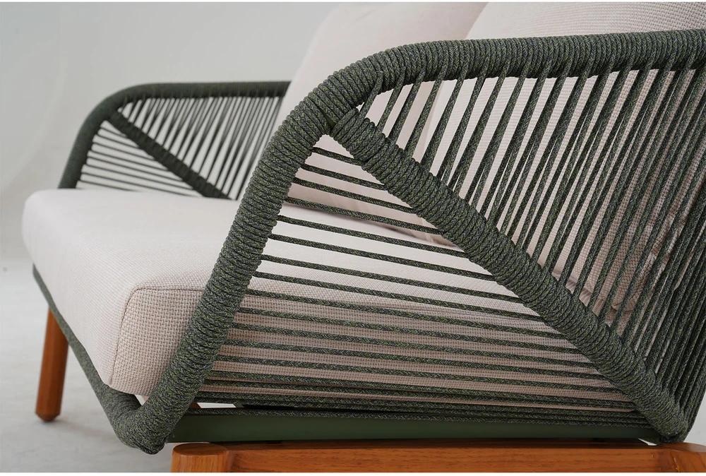 Lauko baldų komplektas Home4You Sodo baldų komplektas TUXEDO stalas, sofa ir 2 kėdės