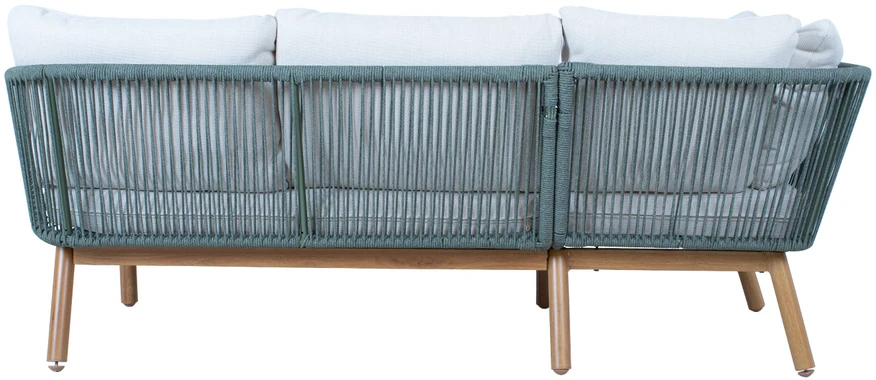 Lauko baldų komplektas Home4You Sodo baldų komplektas TUXEDO kampinė sofa ir 2 stalai