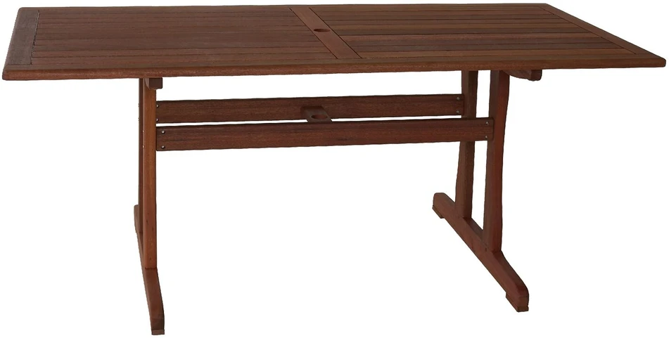 Lauko baldų komplektas Home4You Komplektas VENICE, stalas ir 6 kėdės (07090), 180x90xH74cm, medis: šorėjos, apdaila: alyvuota