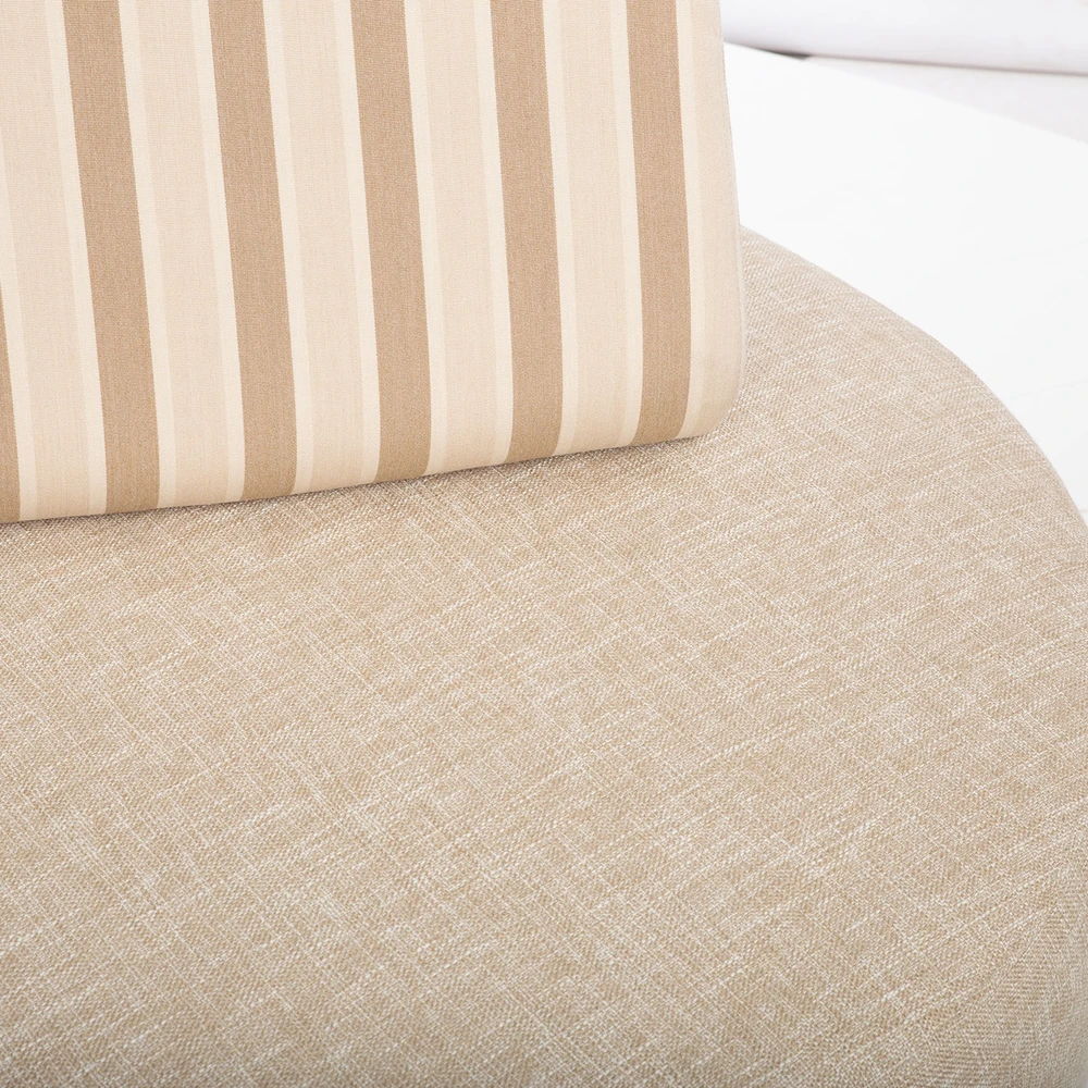 Lauko baldų komplektas Home4You Sofa AMANO, dviejų vietų, smėlio spalvos