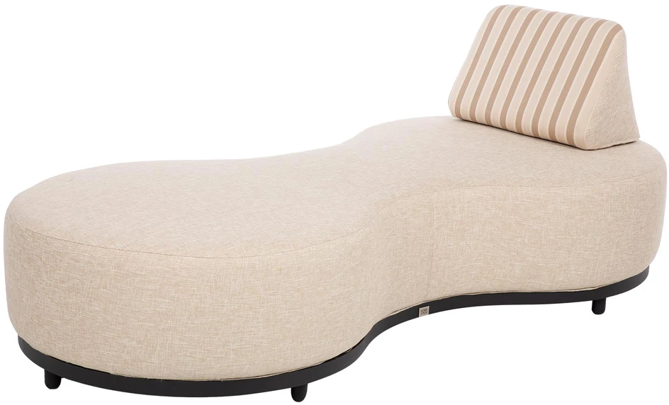 Lauko baldų komplektas Home4You Sofa AMANO, dviejų vietų, smėlio spalvos