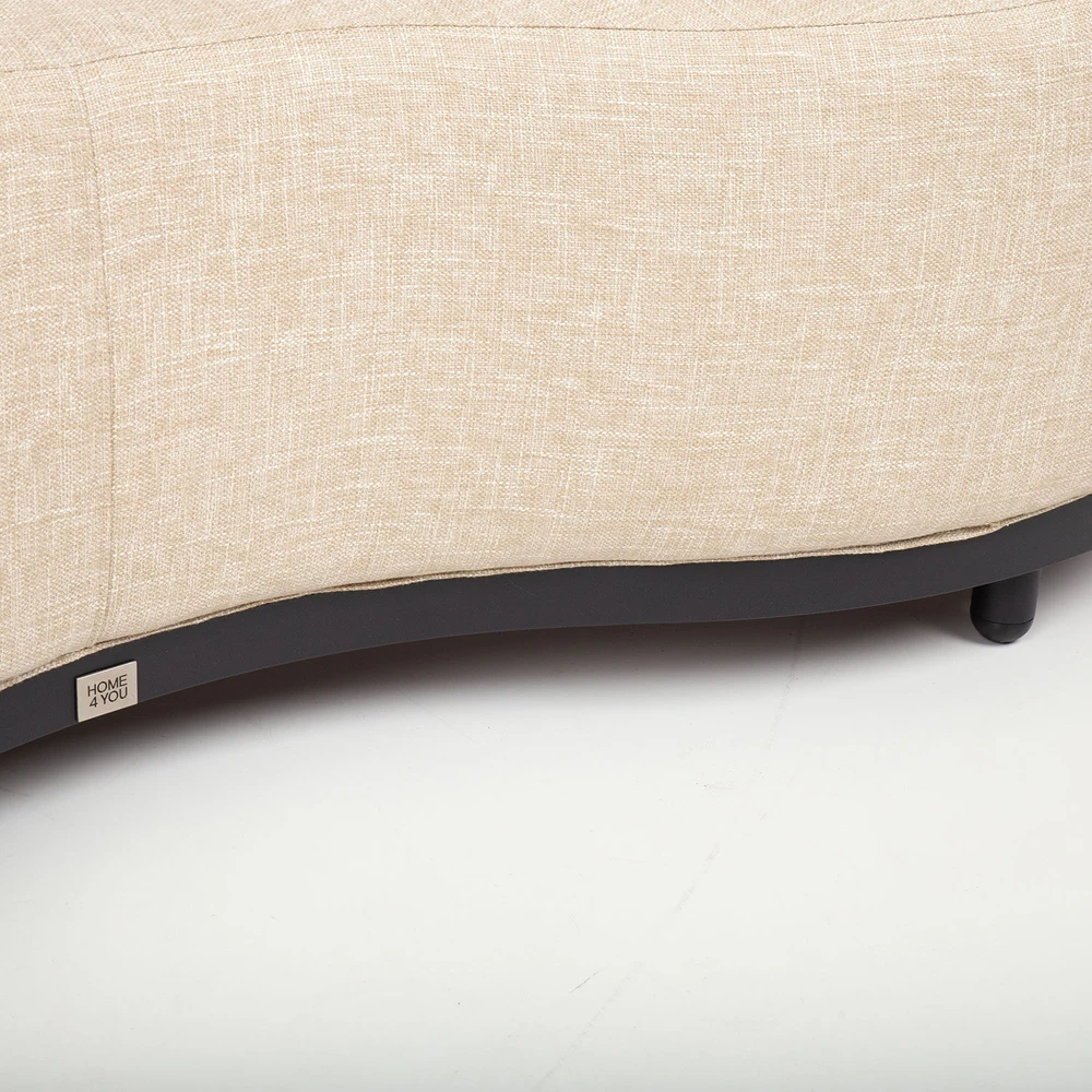 Lauko baldų komplektas Home4You Dvivietė sofa „AMANO“, smėlio spalvos