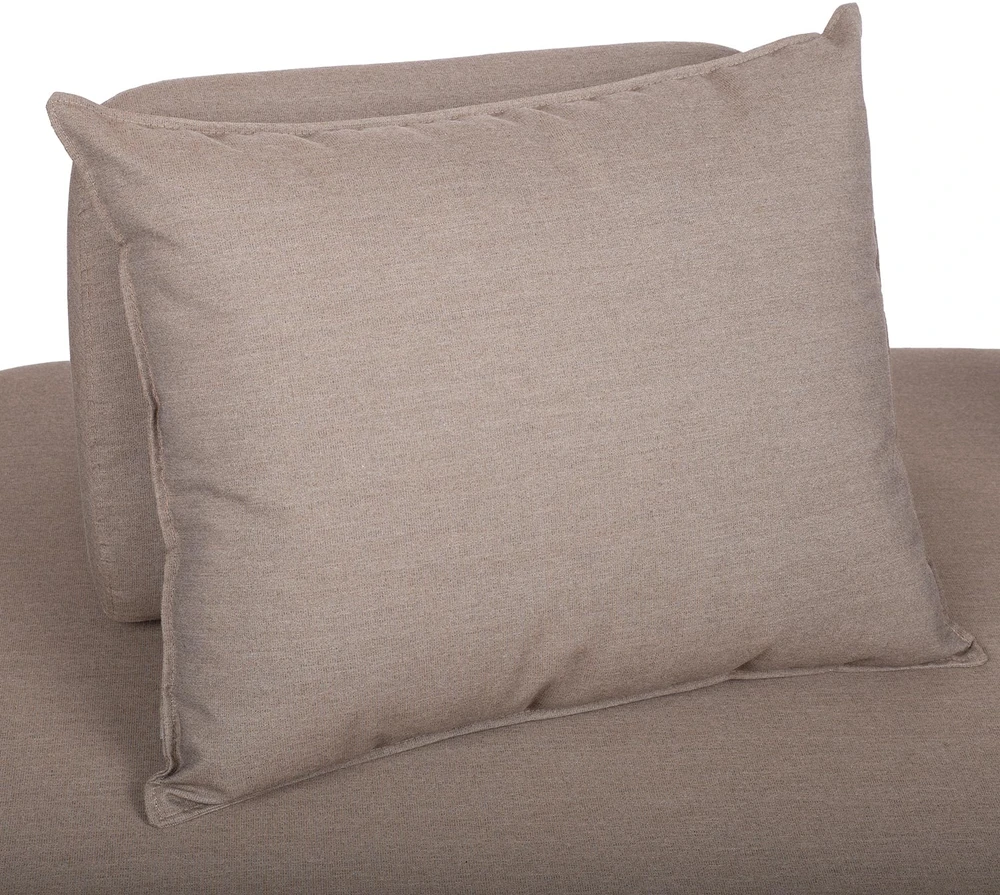 Lauko baldų komplektas Home4You Sofa AMORE, 2 vietų, smėlio spalvos