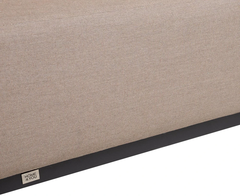 Lauko baldų komplektas Home4You Sofa AMORE, 2 vietų, smėlio spalvos